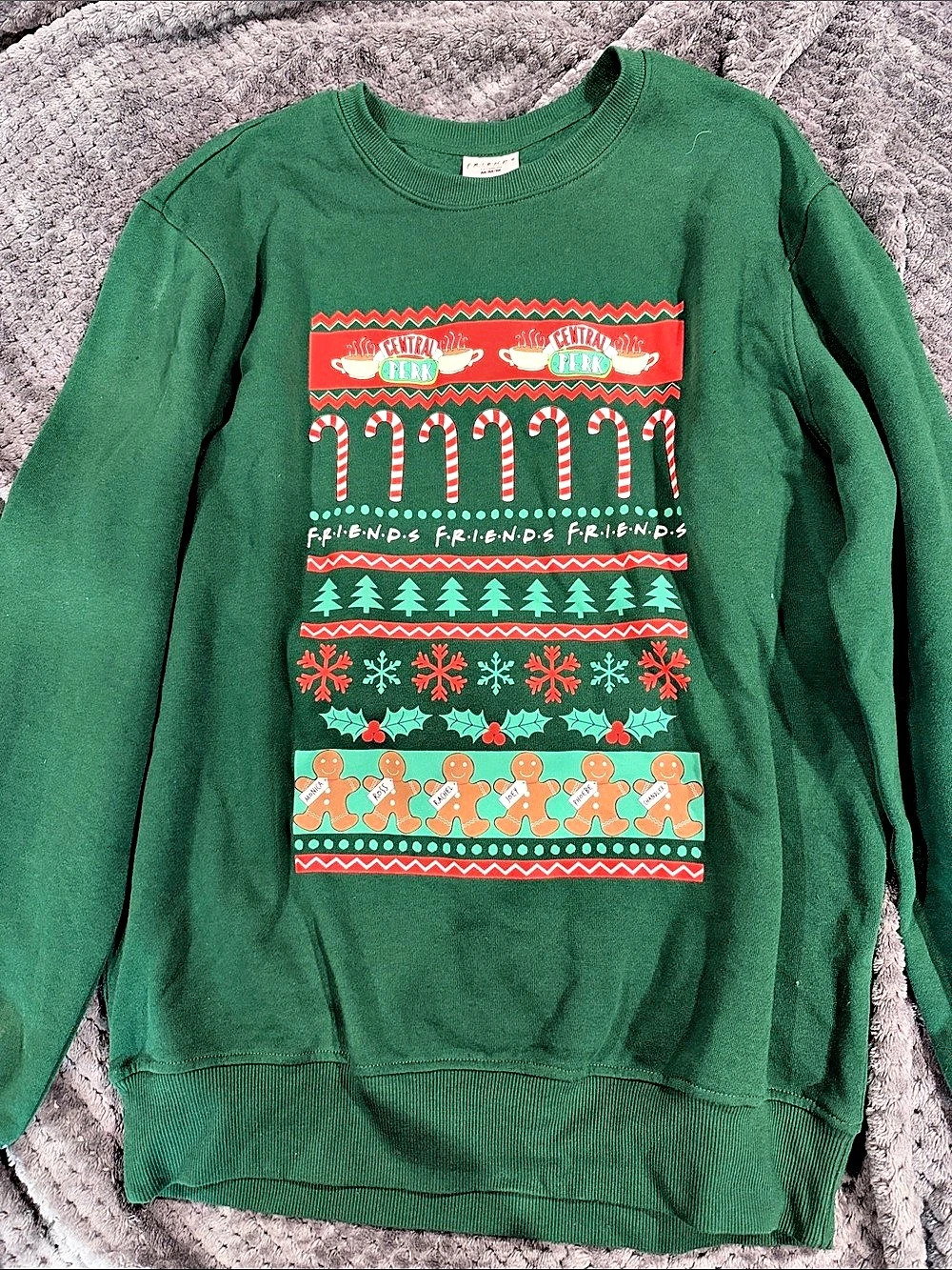 Friends Central Perk Christmas sweatshirt Graphic Christmas Sweatshirt Size